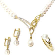 Altın Ofisi İnci Set Takım 14 Ayar Altın