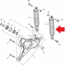 Yamaha Xmax 250-300 2018-22 Arka Amortisör B74-F2210-00