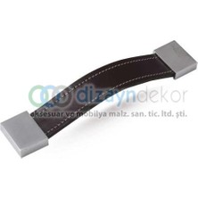 Dizaynaks 96 Mm. Deri Kulp Krom Siyah