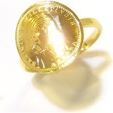 Atalira Çeyrek Altınlı Yüzük 22 Ayar Altın