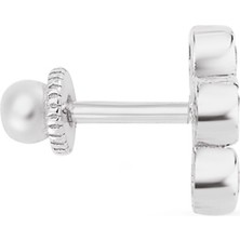 Altın Sepeti Beyaz Altın Tria Helix Piercing