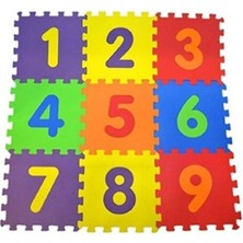 Çetiner Group 9 Parça Büyük Boy Rakamlı Sayılı Sünger Yapılı Oyun Karosu Yer Matı Puzzle Yapboz ROYALEKS-68803