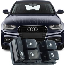 Volkspar A4 B8,5 Sedan 2013-2016 Model Arası Uyumlu Ön Sol Sürücü Dörtlü Cam Düğmesi
