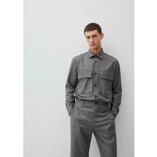 Mavi Erkek Gömlek Koyu Gri M0211279-80024