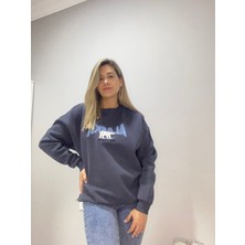 Stalk Giyim Alaska Nakış Işlemeli 3 Iplik Şardonlu Sweatshirt