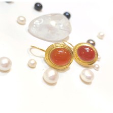 Altın Ofisi Akik Taşlı Küpe 14 Ayar Altın Hd Videolu