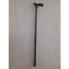 Alkese Metal Malzemeden Kademeli Yükseklik Ayarlı Sert Plastik Kabzeli Işlemeli Baston