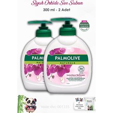 Palmolive 2'li Set Naturals - Siyah Orkide - Lüks Yumuşaklık - Sıvı Sabun 300 ml ve Rosie