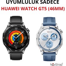 Novstrap Huawei Watch Gt5 46MM ile Uyumlu Ekran Koruyucu 9h Temperli Cam Kolay Uygulama Aparatlı