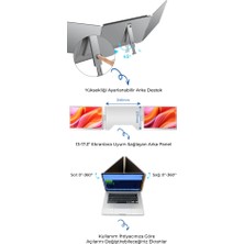 14 Inç Taşınabilir Çoklu Trimonitör (Sabit Panel)