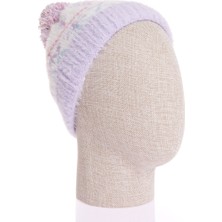 Fonem Içi Polarlı Desenli Triko Kız Bere Kız Bebek