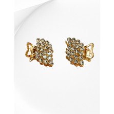 Nice And Bonita Galata Gift Renkli, Taşlı, Saç Tokası, Kıskaçlı, Rose Gold Metal, 2,5 Cm, Zirkon Taşlı, Sağlam, Şık Toka