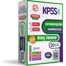 İnformal Yayınları KPSS 2025 Lisans Genel Kültür (Tarih-Cografya-Vatandaşlık) Manifesto 60lı (3x20) Çözümlü Branş Deneme Seti