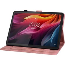 Pangniu Lenovo Tab K11 Plus Kabartmalı Deri Tablet Kılıfı (Yurt Dışından)