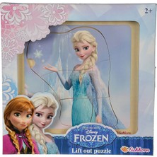 2+ Yaş Frozen Elsa Ahşap Puzzle Resimli Yap Boz 20X20 cm