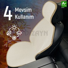 S-Dizayn Oto Koltuk Koruyucu Kılıf Krem Universal 2+1 Parça Ön Arka A+ Kalite