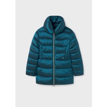 Mayoral 10-16 Yaş Kız Çocuk Petrol Yeşili Renk Uzun Mont