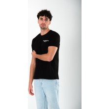 Coredra Mental Health Club Regular Fit T-Shirt Erkek - Siyah