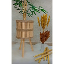 Black Pearl Bambu Saksı Halat Saksı Hasır Saksı