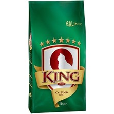 King Balıklı Yetişkin Kedi Maması 15 kg