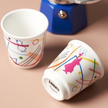 Bialetti Mini Express Mokapot Kandinsky + 2 Espresso Fincanı