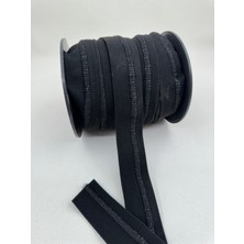 Paşateks Since 1995 4 cm Içten Kordonlu Lastik-1 Metre-Siyah