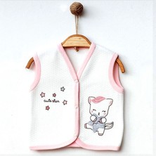 Eke Baby Cute Star Lüks Kapitone Yelek 44116