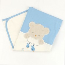 Sebi Bebe Balıkçı Desenli Bebek Battaniyesi 80X90 cm 9859