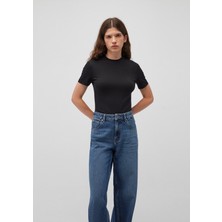 Mavi Soft-Premium Siyah Basic Modal Karışımlı Tişört 1600963-900