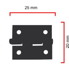 Klasik Menteşe 20 Adet Sarı 20x25 mm Kutu ve Sandık Menteşesi Hobi Maket