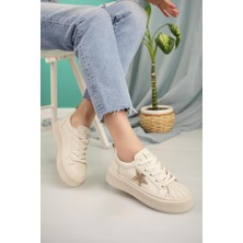 Nesil Shoes Dvm 7100 Bej Kadın Sneakers