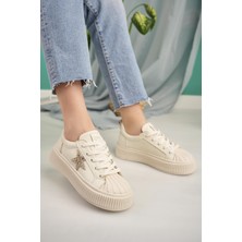 Nesil Shoes Dvm 7100 Bej Kadın Sneakers