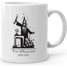 Kişiye Özel Tarot The Magician (Büyücü) Beyaz Kupa Bardak