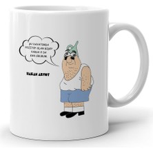 Kişiye Özel Karikatürlü Beyaz Kupa Bardak - 7