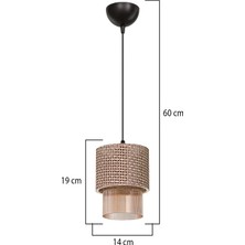 Ag Light Design Kahverengi Sarkıt Avize Salon Yatak Odası Mutfak Modern Şık Lamba