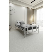 Decofer Karma Tek Kişilik Beyaz Metal Karyola