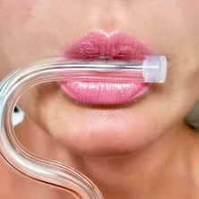 Yaxin Temizleme Fırçalı Şeffaf Yeniden Kullanılabilir     Önleyici Cam Pipet - Pembe (Yurt Dışından)