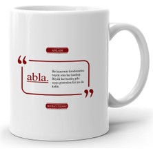 Kişiye Özel Abla Beyaz Kupa Bardak - 2