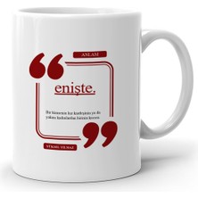 Kişiye Özel Enişte Beyaz Kupa Bardak - 4