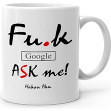 Kişiye Özel Google Bana Sor Beyaz Kupa Bardak - 1