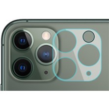 Nettech Apple iPhone 13 Pro Max Uyumlu Şeffaf Çerçeveli Seri Kamera Cam Koruyucu