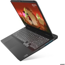 Lenovo Ideapad Gaming 3 Amd Ryzen 5 7535HS 16GB 512GB SSD Rtx 3050 (6 Gb) 15.6 120Hz Fhd Freedos 82SB00RHTX Dizüstü Bilgisayar - Lenovo Çanta WZ02