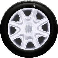 Drs Tuning Alfa Romeo Uyumlu 15 Inc Kırılmaz Sks Jant Kapağı 1 Takım 4 Adet NO:332