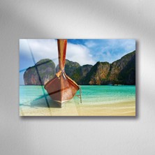 Trenddecors Sandal Deniz Doğa Manzara Cam