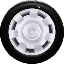 Drs Tuning Chevrolet Uyumlu 14 Inç Kırılmaz Sks Jant Kapağı 1 Takım 4 Adet No:206