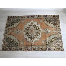 DesignEv 141X214 cm Ender Çiçek Desenli El Dokuma Nostaljik Bohem Stili Büyük Boy Türk Kilim