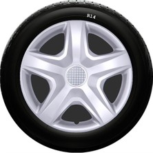 Drs Tuning Citroen Uyumlu 14 Inç Kırılmaz Sks Jant Kapağı 1 Takım 4 Adet NO:202