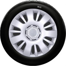 Drs Tuning Citroen Uyumlu 15 Inc Kırılmaz Sks Jant Kapağı 1 Takım 4 Adet NO:312