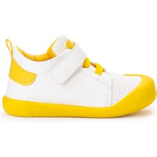 Kiko Kids Roce Cırtlı Erkek Bebek Ilk Adım Panduf Ayakkabı Sarı