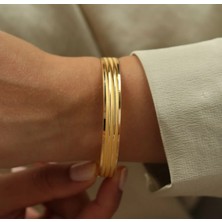 14 Ayar Trabzon Hasır Hediyelik Altın Bilezik 14HDY023